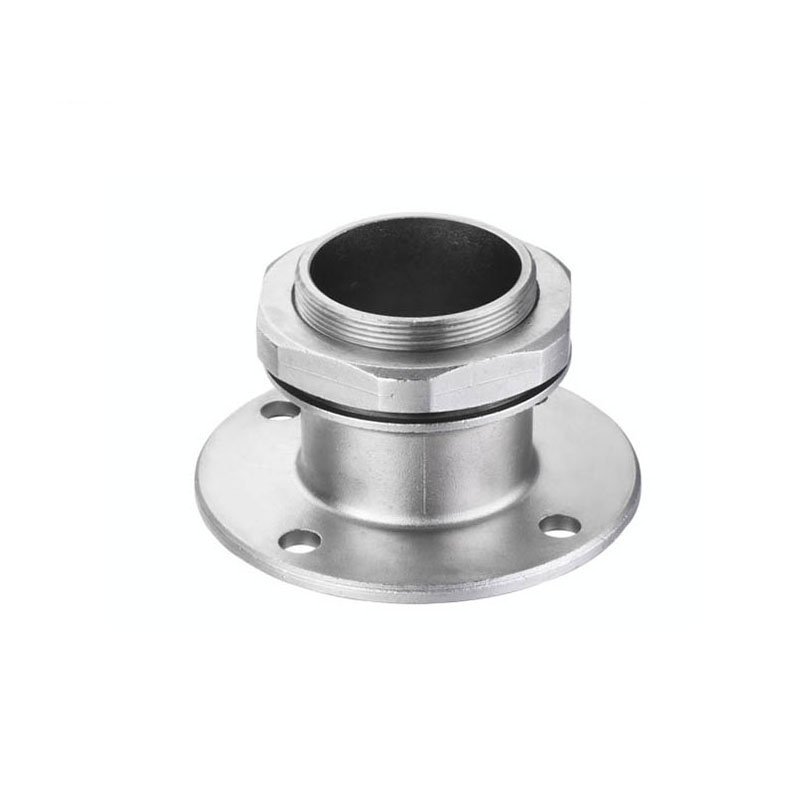 Customized CNC Machined Pipe Connectors With Flange Mild Steel Precision Casting