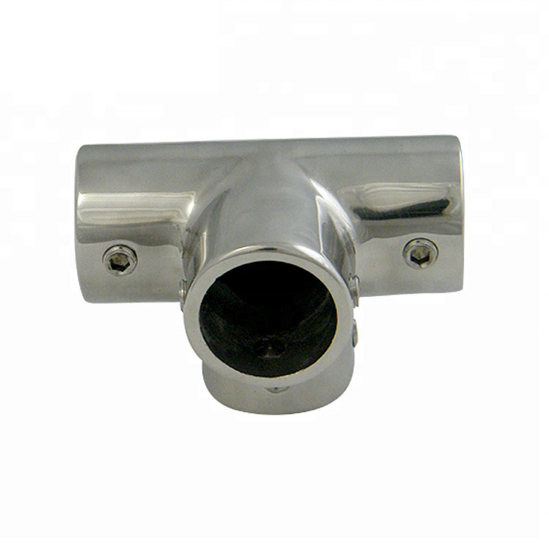 Stainless steel marine grade cross connector Clamp Hose connector Tri Clamp Ferrule