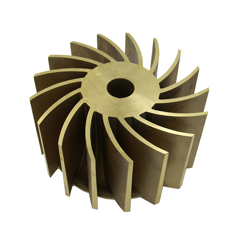 Custom Precision Machining Investment Casting Flexible Bronze Pump Impeller